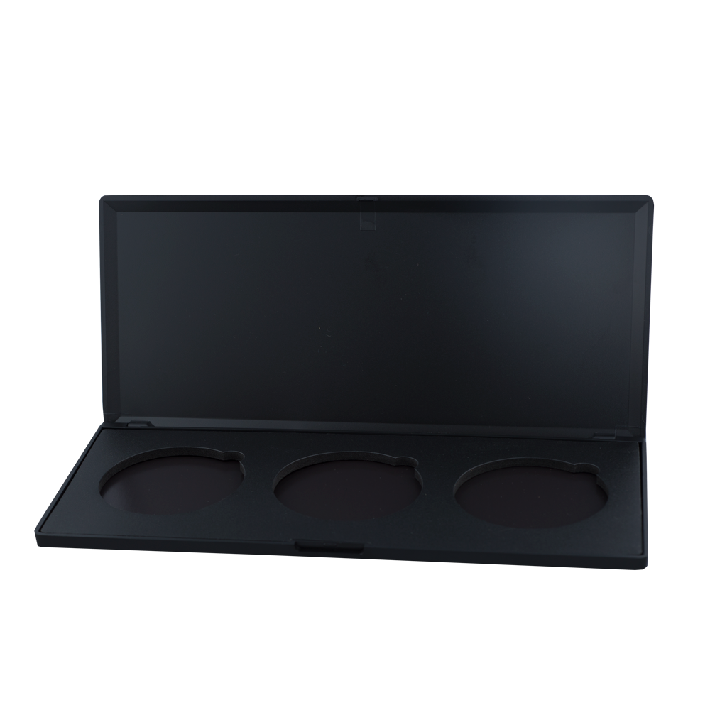 zavendria image of a Palettes Empty 3 Slot Palette - 58mm Black