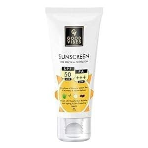 Protector solar de amplio espectro Good Vibes con SPF 50 (100 g)